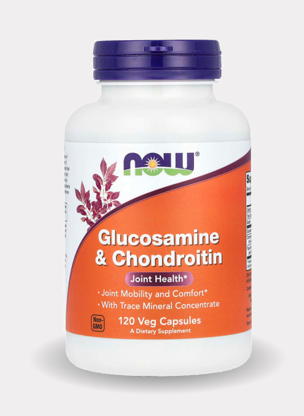 БАД NOW Foods — глюкозамин и хондроитин, 120 капсул