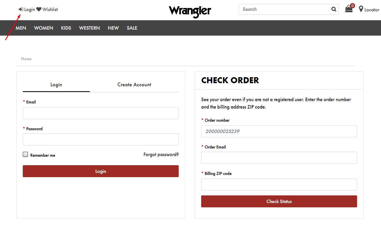 Как покупать на wrangler.com
