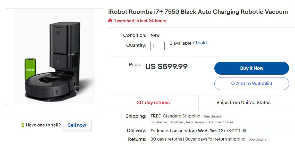 Робот-пылесос iRobot Roomba