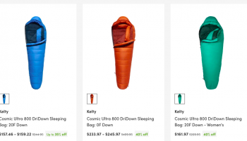 Спальные мешки для туризма из США — рейтинг брендов Marmot и Kelty